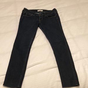 Hollister Skinny Jeans, dark wash.